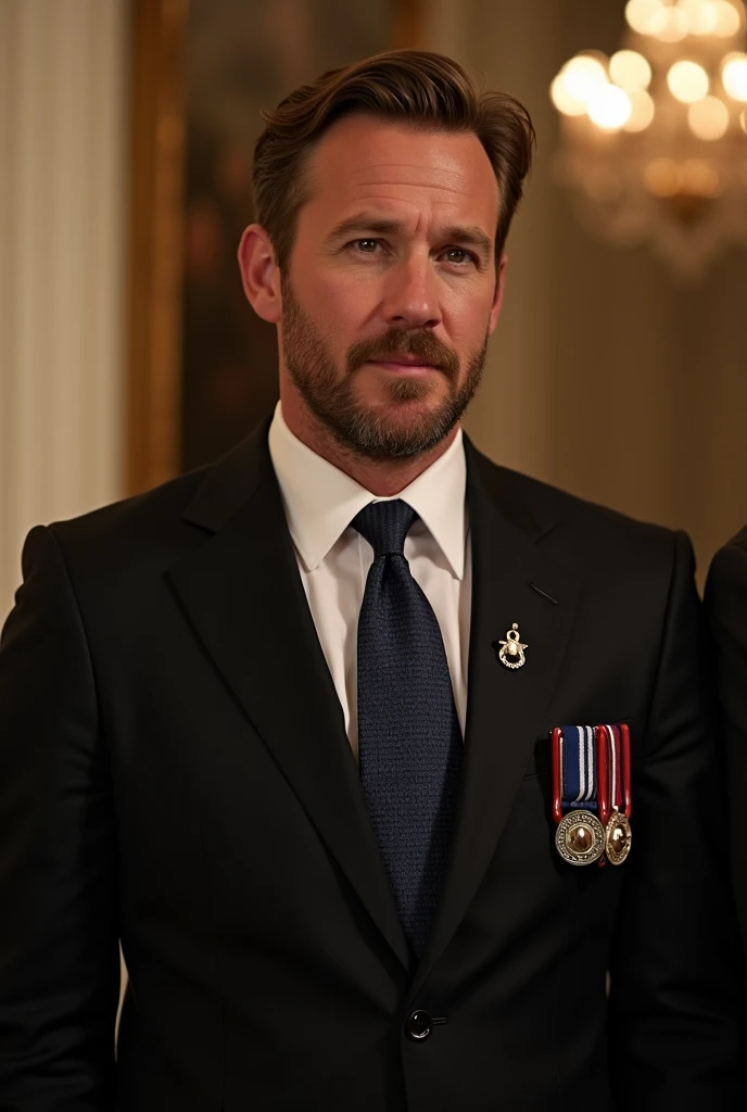 Ryan gosling in Chile with a carabinero in the White House with President Boric