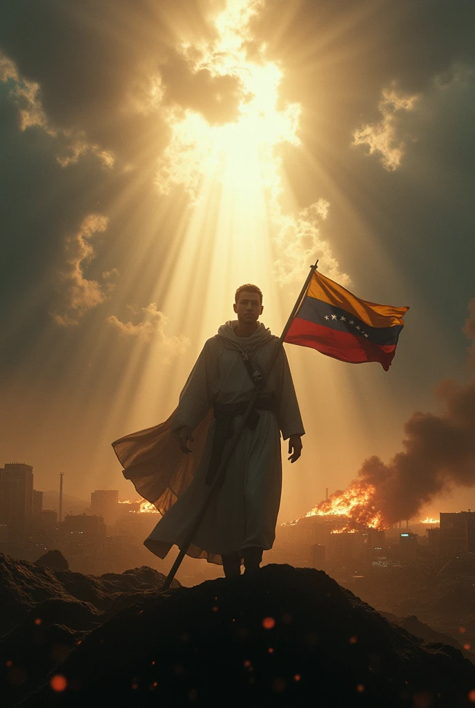 Photo of Neomar Lander liberating Venezuela with God
