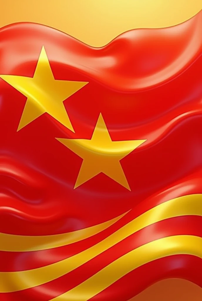 mix the flag of vietnam and china