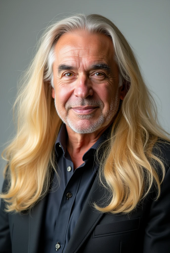 Sebastian Piñera with blonde extensions