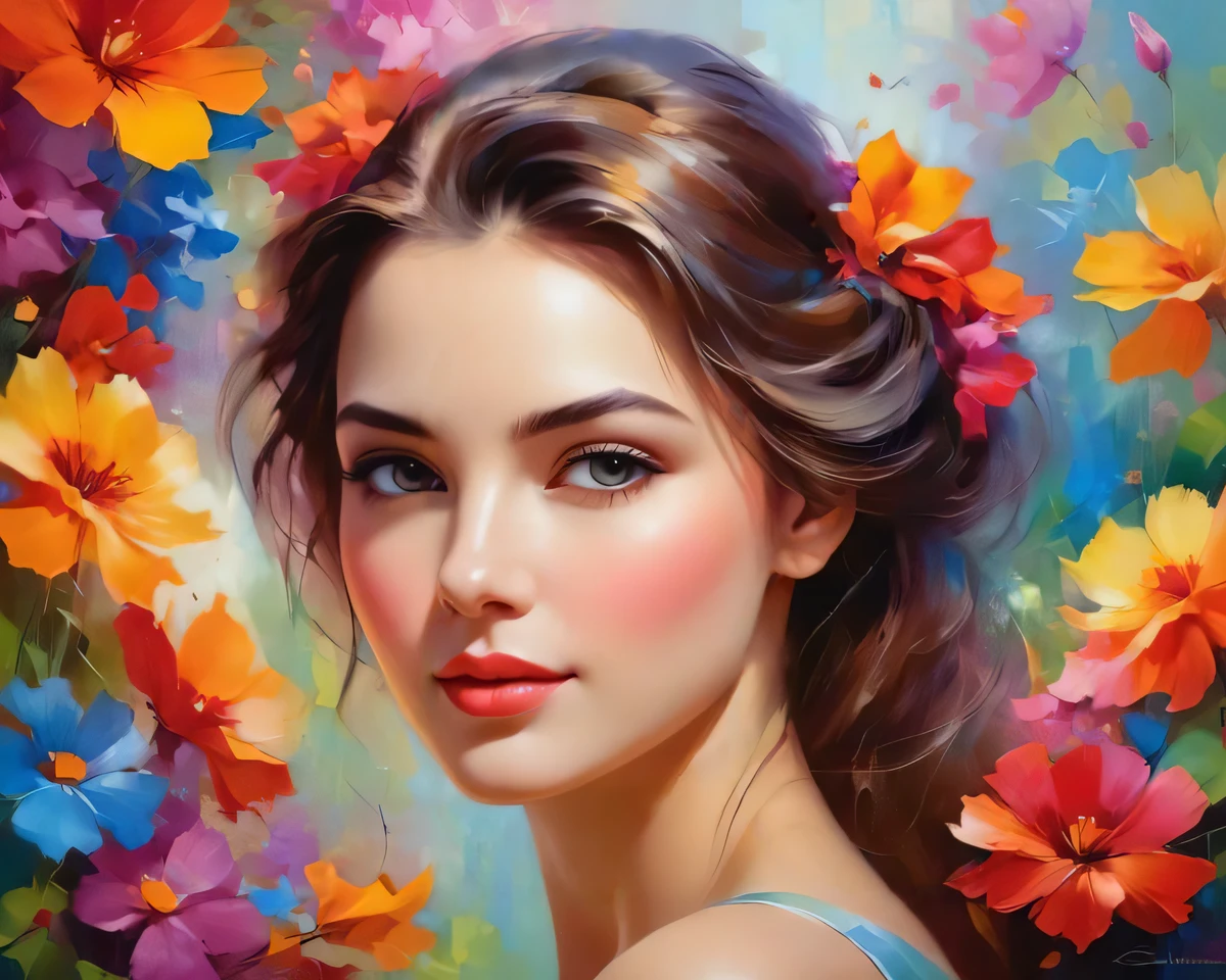 in style of conté artwork, portrait, beautiful detailed