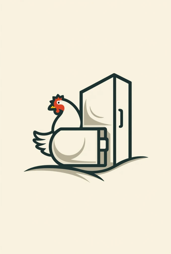 crea un logotipo para una comercializsdora de pollos llamada "Plucking machine and refrigerator Los Morochos.c.A 
