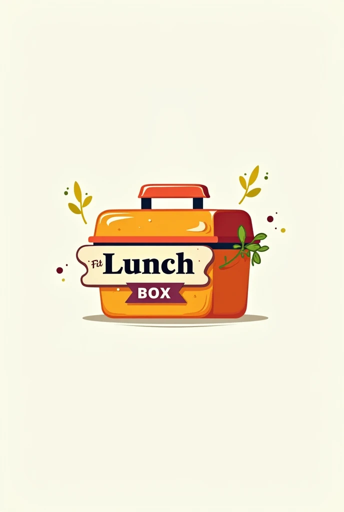 Create a logo for me that draws attention because the food is delicious.! Let it be written( fit lunch box )