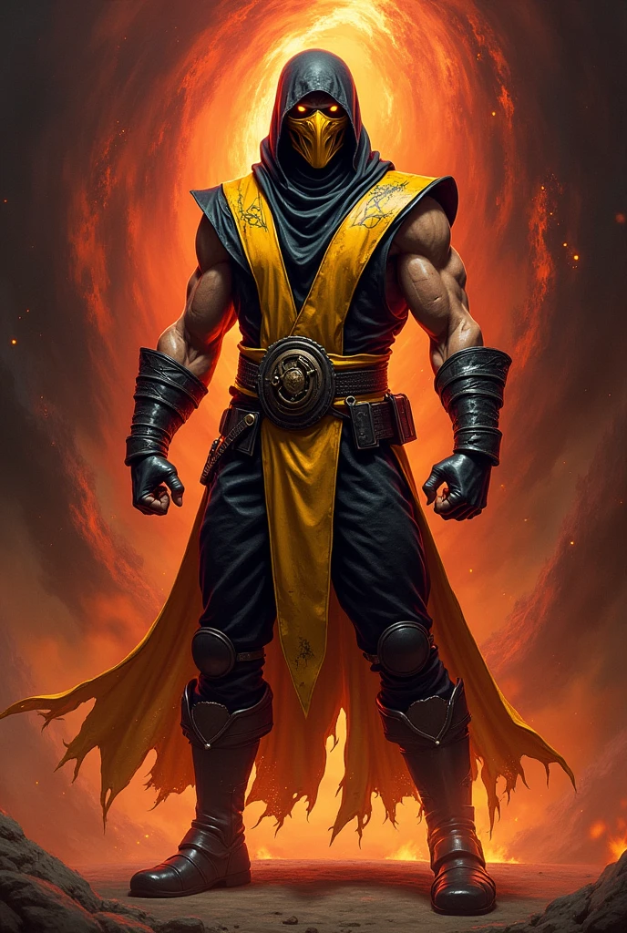Do you know the whole the red album by playboi carti, Well I just need you to change the character to Scorpion from Mortal Kombat