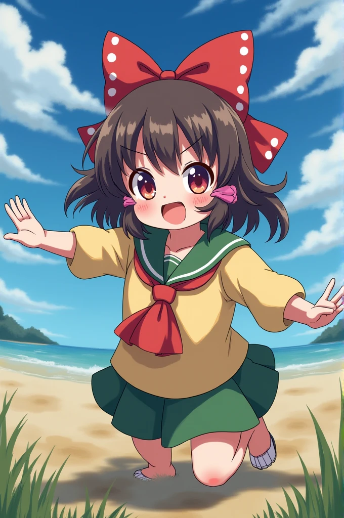 Defenseless loli being attacked