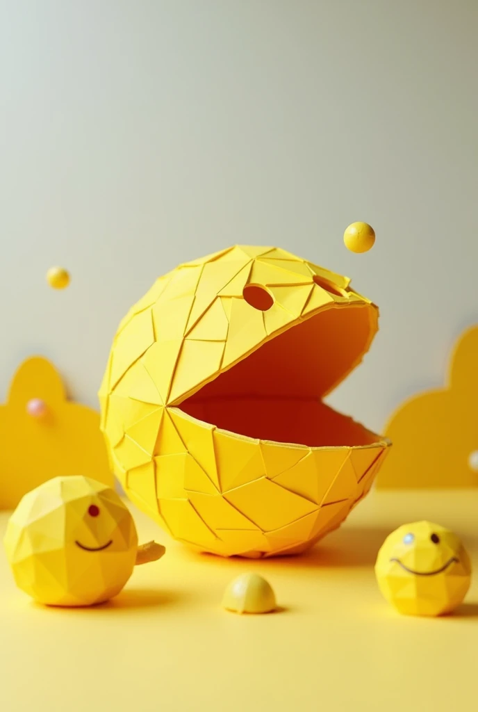 Making Pacman figures with paper