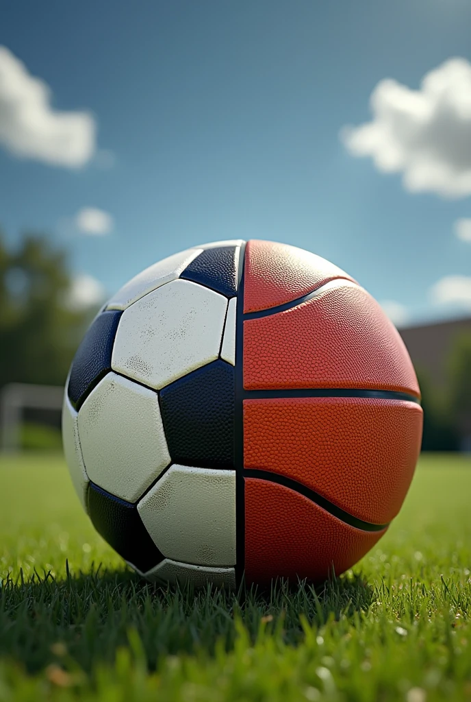 half soccer half basketball ball