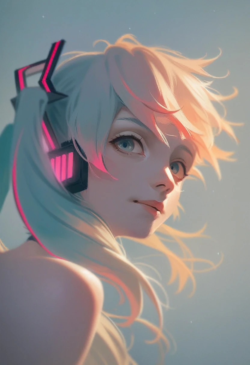 meta:3d_(artwork), 3d {photorealistic}, {{Detailed}}, Detailed skin, lighting, soft shading, lineless, miku hatsune (vocaloid)