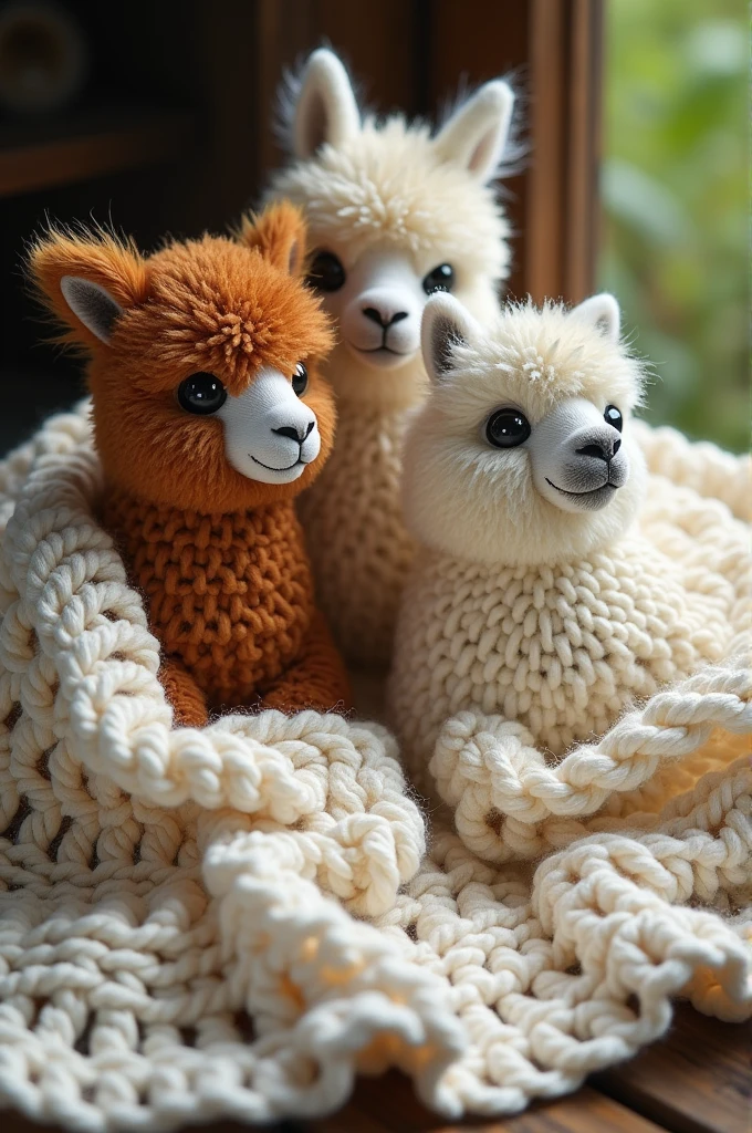 Crochet alpaca blankets 