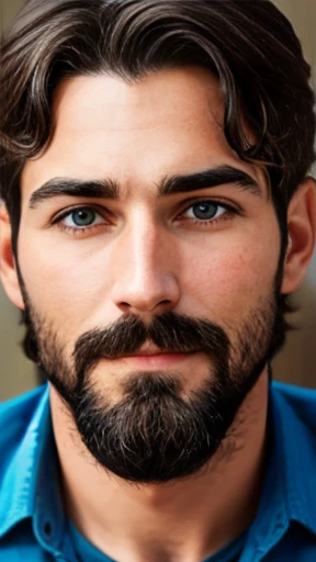 A man Litvaks focus on the face photo with color