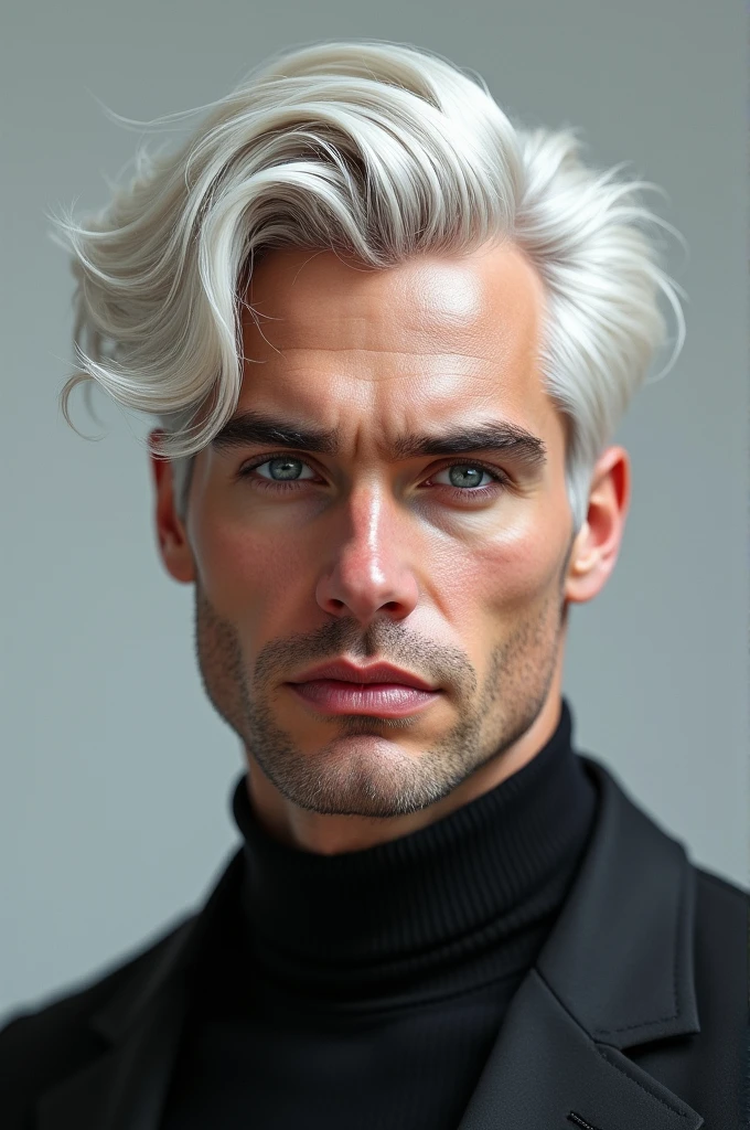 Henry Cavill with platinum hair