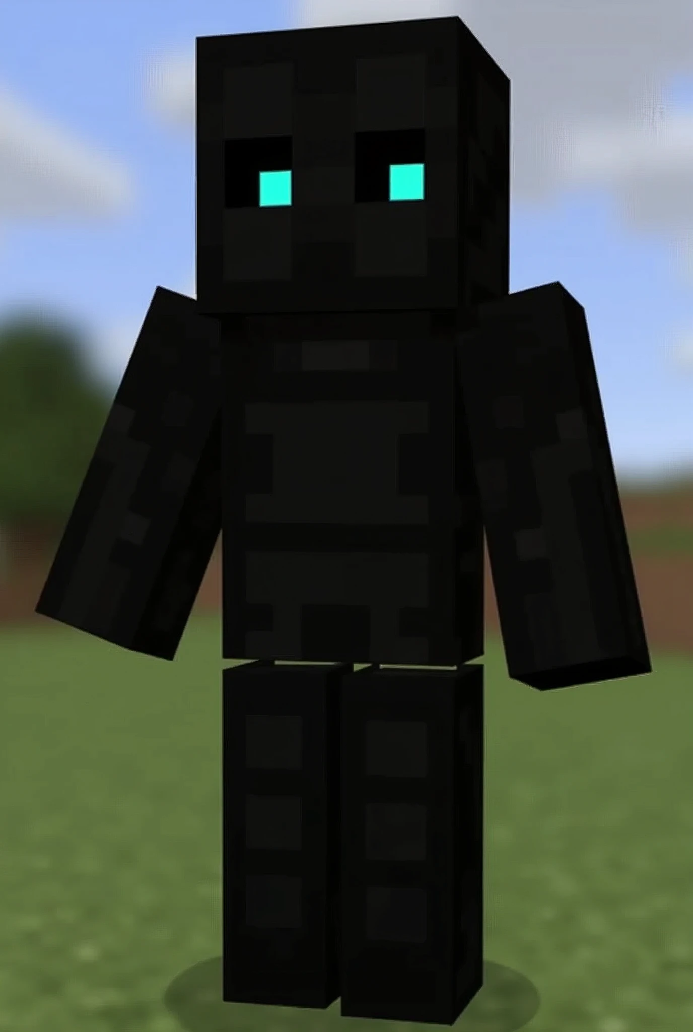 make me a black minecraft skin and make it cool