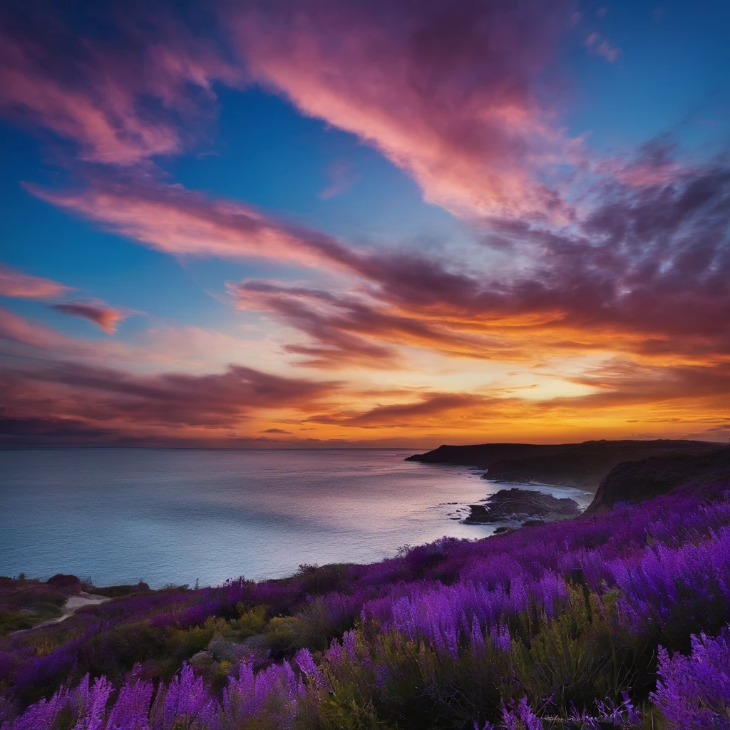 blue-violet sky