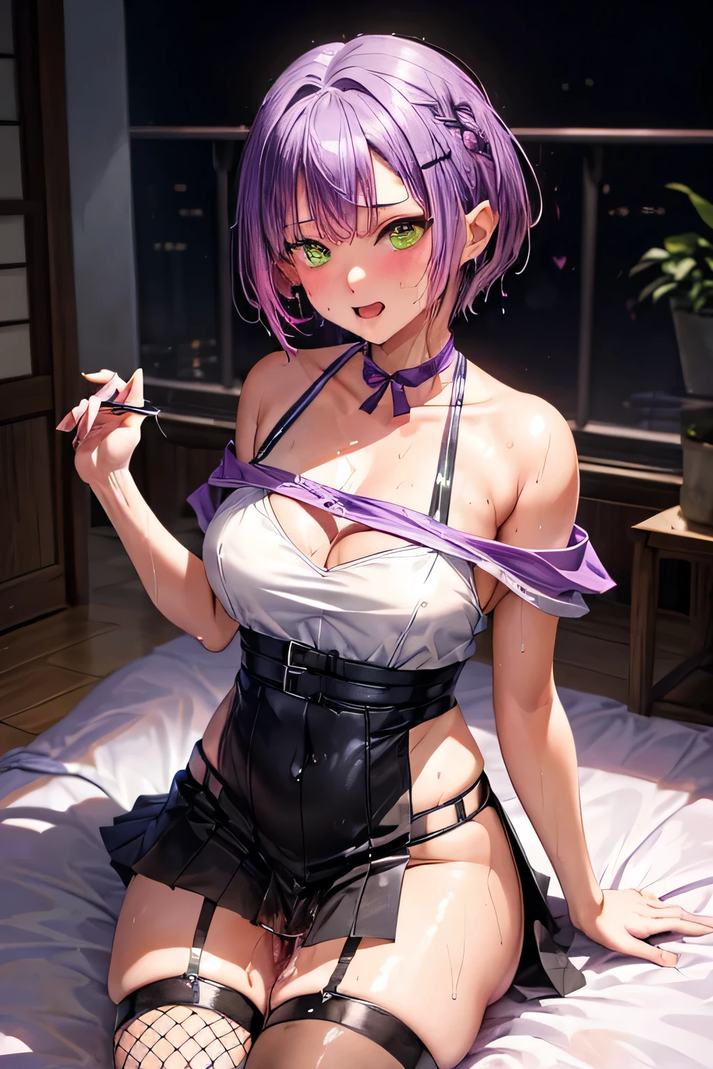 projectile cum、Normal position, Spread your legs, Lift your legs、Lying in bed、(((1 boy and 1girl are having Sex、penis)))、Bitch、(Highest quality)), ((masterpiece)), (Family Friendly), Perfect Face, Shiny skin, Beautiful breasts, cum, Shiny skin, Kyoto Animation style painting, (((purple hair))). (((yellow-green Eyes))), (((short Bob hair)))、Sunburned skin. night, pony tails, Sweat, (((Wet))). , Off the shoulder, Fishnet tights,, Sweatte<, Open your mouth, Double teeth, splash, fog, illumination, Night Pool.(((ビーチ)))、リクライニング chair 、(((milking))).Panty Lift 、penis、cum、Dark Skin、Cowgirl,Nipples、(((vagina,Sex)))、Woman standing on top / Cowgirl、(((cum breasts)))、(((Sweat))),ヘソだし、ネックレス、
(((レオタード)))