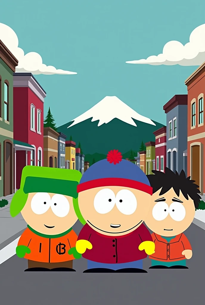 South Park characters as if they had been created by Matt Groening