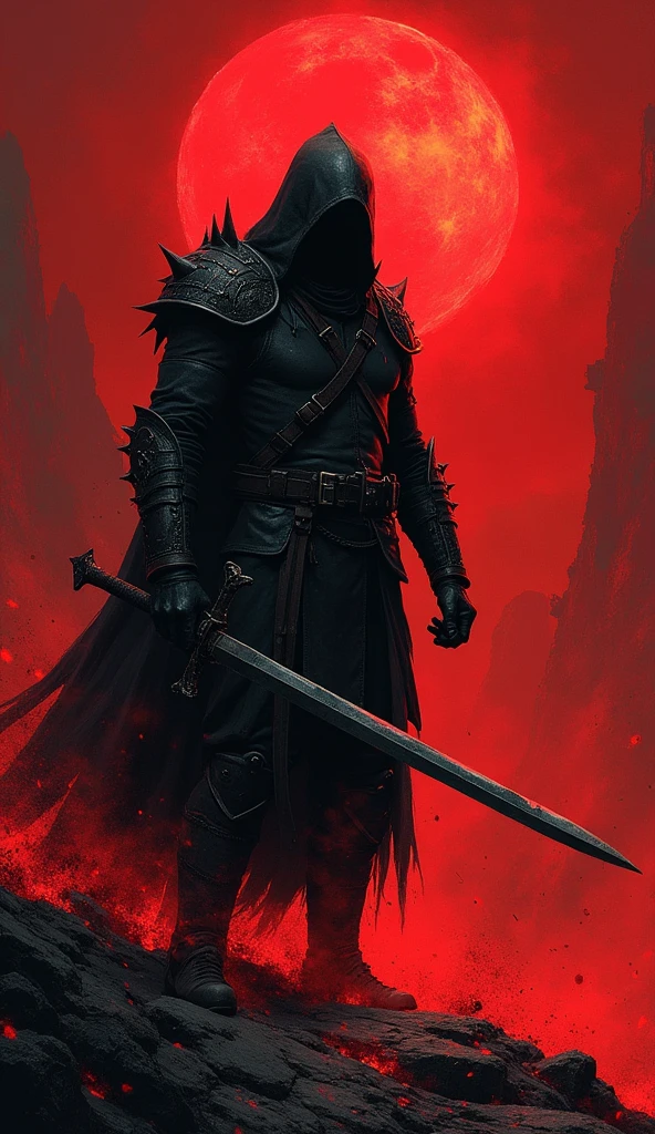 dark fantasy, medieval, horrorcore, red and black, dreamcore, weirdcore, liminal space, retro, nostalic, comic book style art. dark surrealism. warriors creatures going to war.