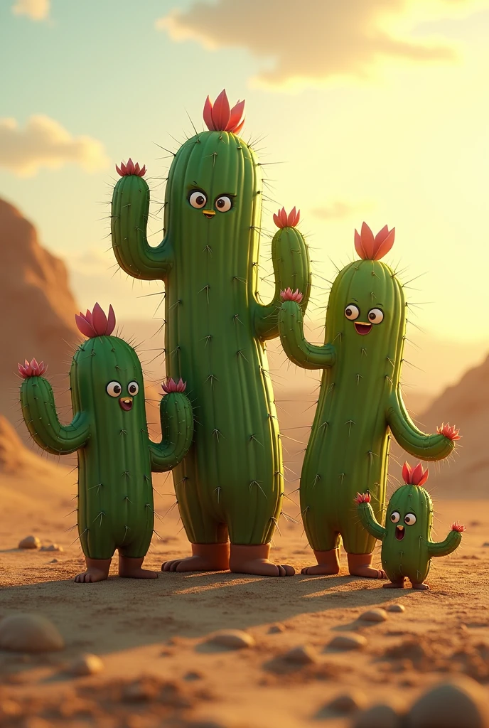 A family of Cacti.
The cacti from the Final Fantasy 7 saga