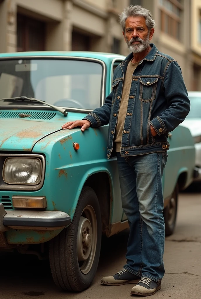 Lucas Naiman Argentina DNI 34978506 next to a Renault 19 1.7 RT gasoline year 1994 thugteno color