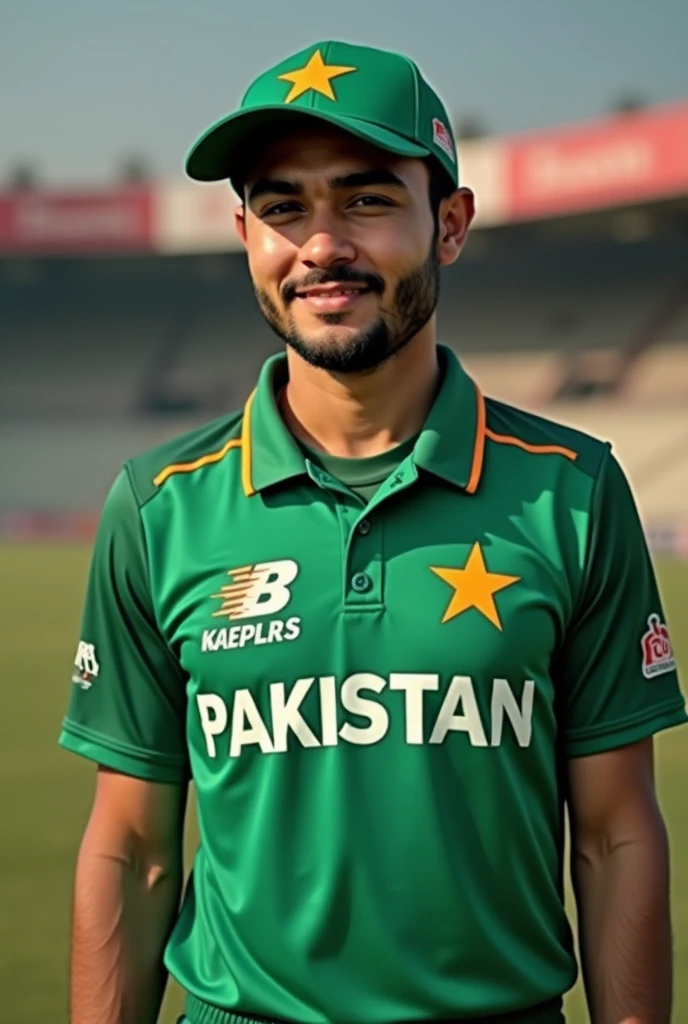 Pakistan cricket kit with name Manahil