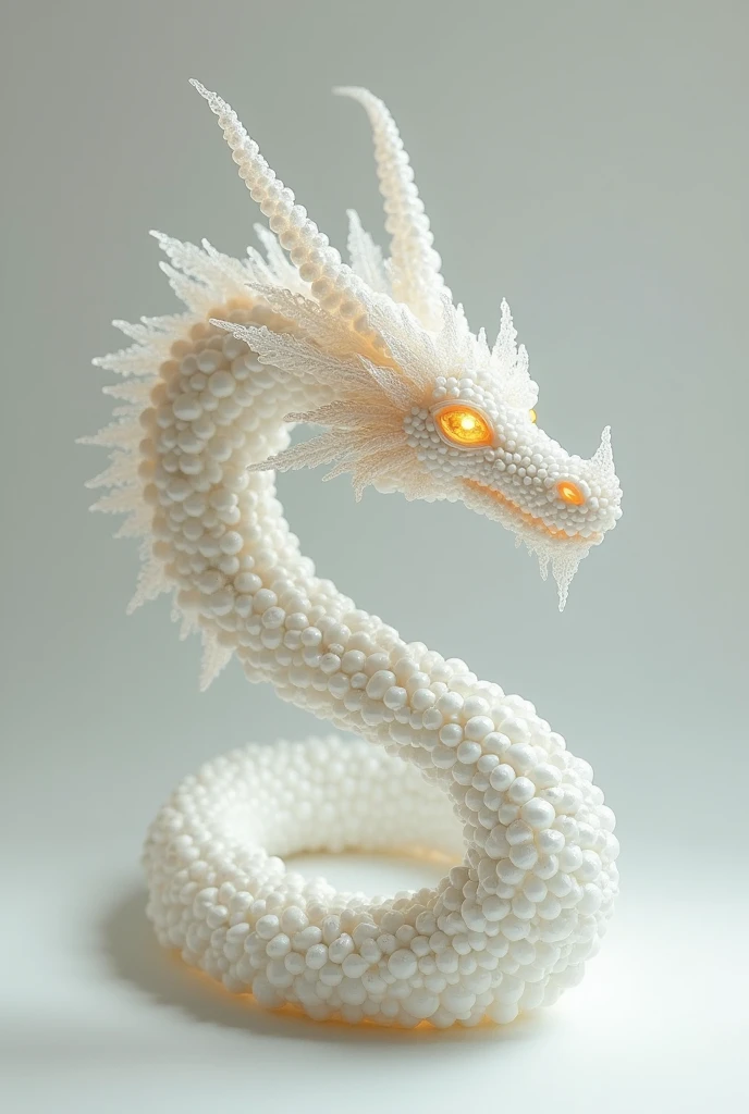 Milk dragón ball czech bead