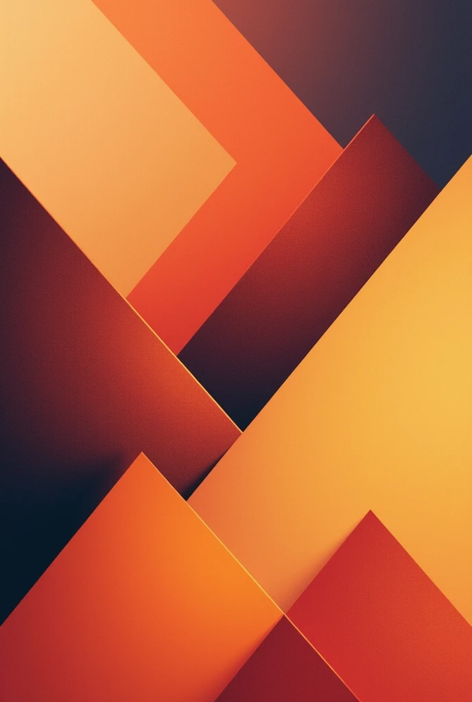 Abstract geometric composition in warm colors
