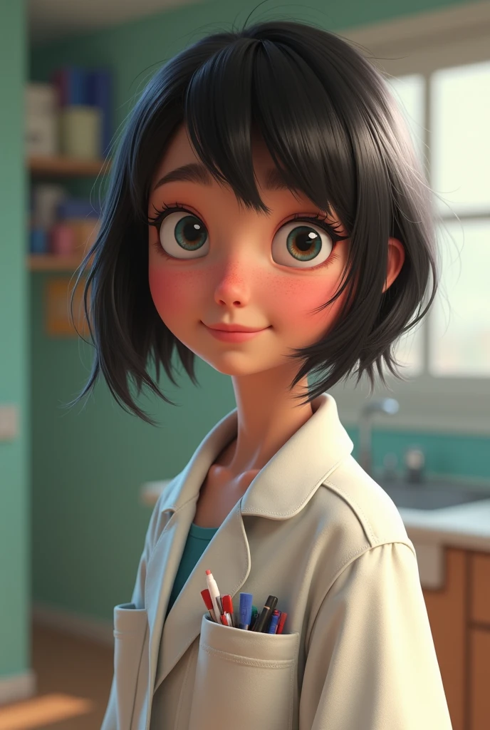 Ema looks like she used medicine, not Disney Pixar Cartoon style
