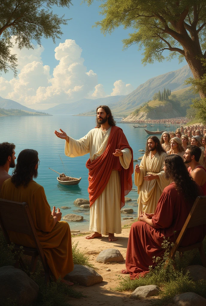 Jesus Christ Preaching the Gospel on the Shore of the Sea of Galilee