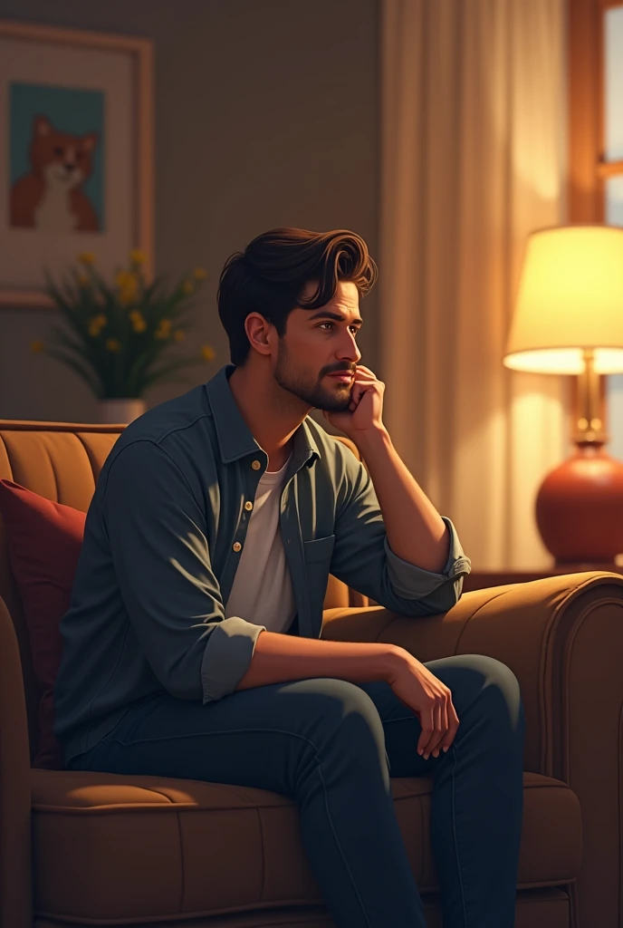 Anderson is grateful that his son has changed his attitude and feels more hopeful about his future.. He realizes that responsibility takes a process but that Frank still has a lot to learn..
Anderson is 30 years old He is at home sitting on the couch