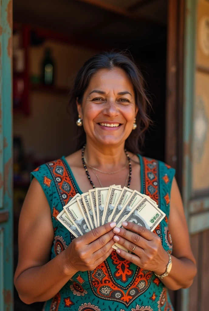 Mexican lady earns money