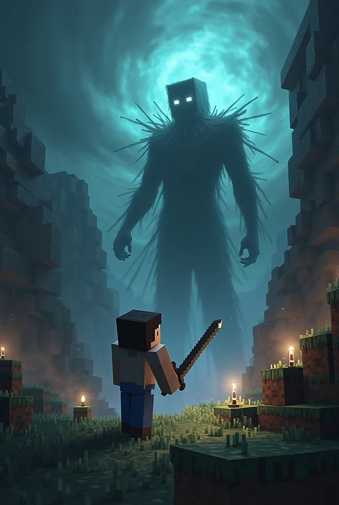 Minecraft Steve and Herobrine