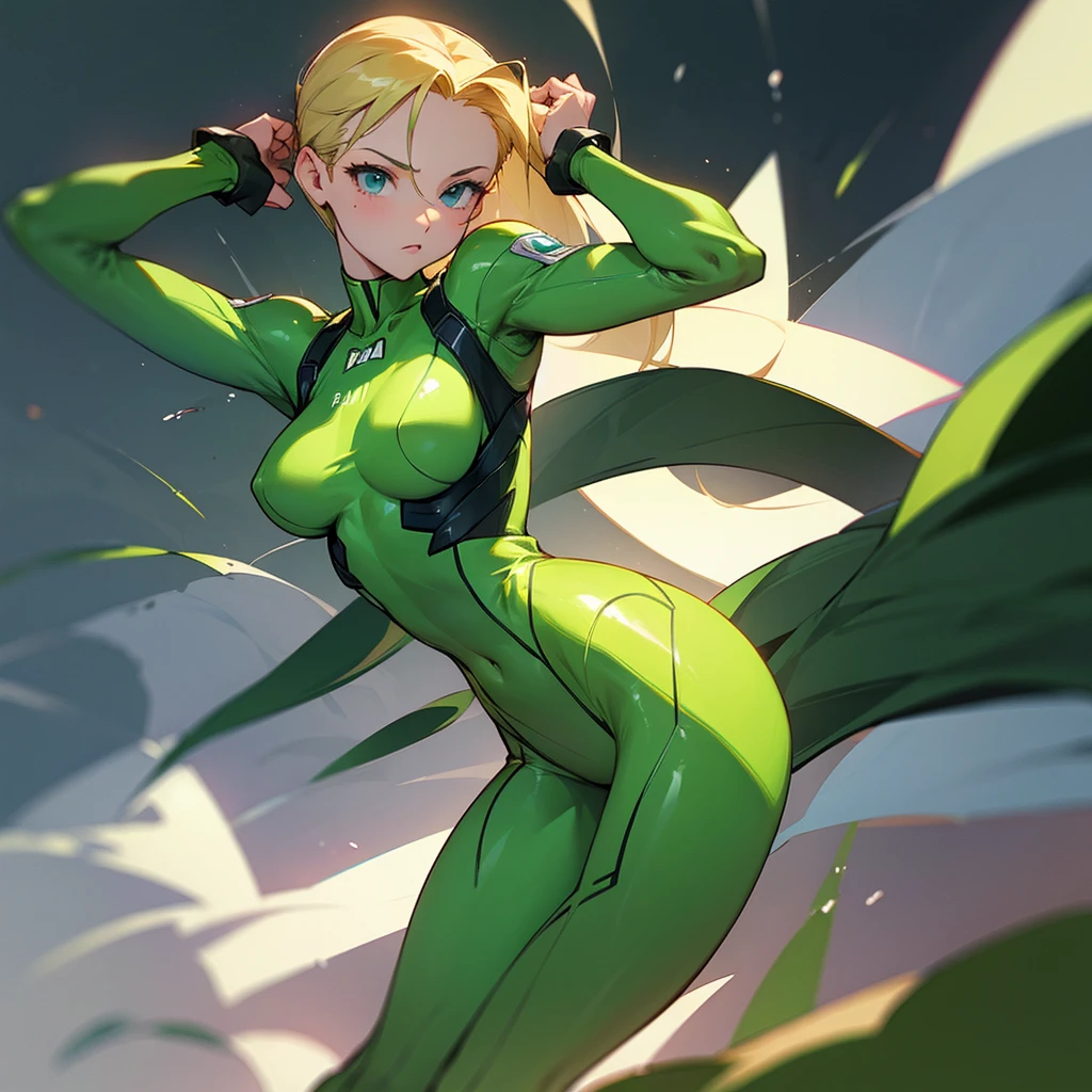 Cammy White, Bodysuit, green suit, green bodysuit.