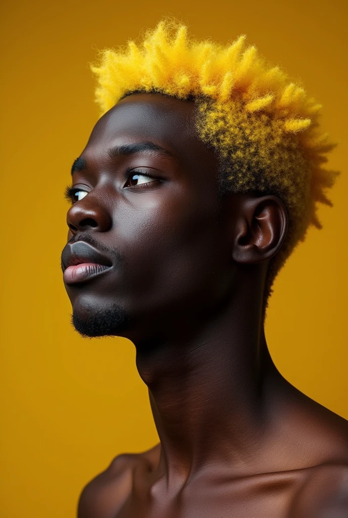 Black man, YELLOW HAIR