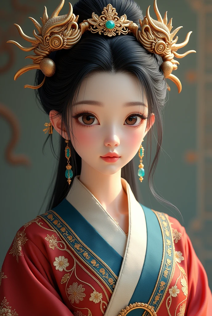 Of course。以下是对一位身着中国与波兰传统apparel融合的中国龙少女的外貌描述:
---
### **Appearance and hairstyle**
**Face and hairstyle:**
This girl has typical Chinese dragon features.,Fair skin,The facial features are three-dimensional and delicate。Her hair is dark and voluminous,The long hair is cleverly tied into a traditional bun,The bun is filled with decorative hairpins.,A fusion of Chinese and Polish styles。The hairpin is inlaid with delicate jade and gemstones,Shining with a shimmer。
### **Headdress:**
**Dragon Horn:**
她的头上戴着一对独特的Dragon Horn,这些Dragon Horn巧妙地结合了中国龙和波兰传统的元素。Dragon Horn呈弯曲状,It's like the horns of two dragons intertwined,The surface of the horn is decorated with traditional Chinese dragon scale textures and exquisite Polish carvings.。The top of the horn is inlaid with small jewels,Symbolizes power and glory。Dragon Horn的颜色是深金色和翠绿相间,Symbolizes mystery and wealth。
### **apparel:**
**Jacket:**
她穿着一件结合了中国和波兰传统的Jacket,The design of this dress combines the Chinese silk texture and Polish embroidery craftsmanship。Jacket的主色调为深红色,The front and cuffs are decorated with exquisite gold embroidery,Depicts dragons and Polish folk motifs。High collar,Presenting the traditional Chinese neckline design,The cuffs are decorated with traditional Polish lace.,Showing exotic style。
**skirt:**
她的skirt是一条长款的传统中国旗袍式skirt,The color is dark blue,It is embroidered with intricate golden dragon patterns.,Showing the splendor of Chinese tradition。skirt的下摆和腰部装饰有波兰风格的绣花带,Patterns include delicate florals and geometric shapes,Added layering and visuals。
**coat:**
她穿着一件精致的coat,Combination of Chinese robe and Polish shawl styles。coat为黑色丝绸材质,The shoulders and sleeves are decorated with traditional Polish embroidery lace,The hem is decorated with Chinese-style ribbon ties,Showing an elegant demeanor。
### **accessories与配件:**
**belt:**
她的belt是一条宽大的装饰性belt,Made of traditional Chinese silk fabric,belt上缀有波兰风格的金属扣环和珠宝,Creates a gorgeous visual effect。
**accessories:**
她佩戴着一系列精致的accessories,Includes a Chinese-style jade necklace and Polish-style silver earrings。The necklace has a detailed dragon carving,The earrings are exquisite Polish folk designs,Flashing with a shimmering light。
### **shoe与sock:**
**shoe:**
她穿着一双结合了中国传统绣花鞋和波兰皮靴设计的shoe。shoe为黑色绸缎制成,Beautifully embroidered Chinese dragon pattern on the upper,The heel is decorated with traditional Polish wood,Adds uniqueness to the style。
**sock:**
她的sock是用细致的绸缎编织而成,颜色与skirt相协调。sock的边缘装饰有中国传统的花纹刺绣和波兰风格的蕾丝花边,It embodies the perfect fusion of two cultures。
### **Overall impression**
这位龙少女的整体造型展示了中国与波兰传统apparel的巧妙融合。Her dress retains the traditional Chinese mystery and magnificence.,It also incorporates the delicacy and elegance of Polish tradition。Dragon Horn的独特设计突显了她的神秘身份,而apparel和accessories的结合展现了两种文化的深厚与交融。