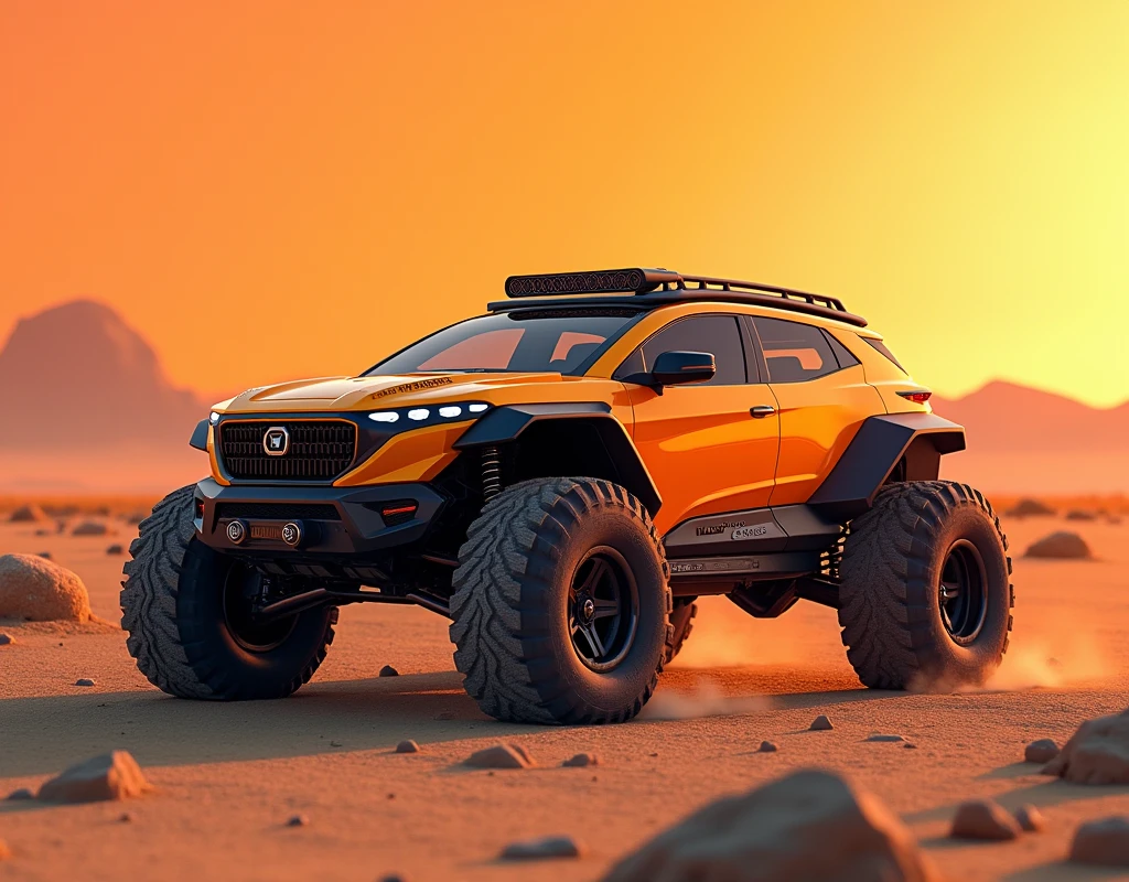 Hijaro Insuo Cross Active, Crossover, 2024, future, orange coloured, futuristic,