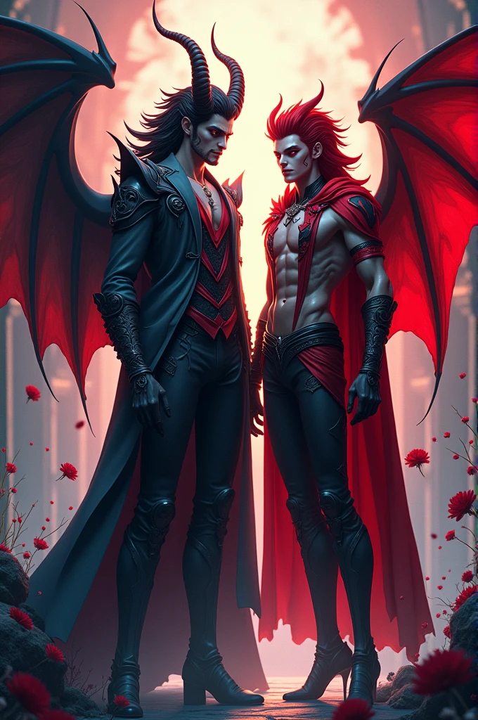 Lucifer and Alastor animated
