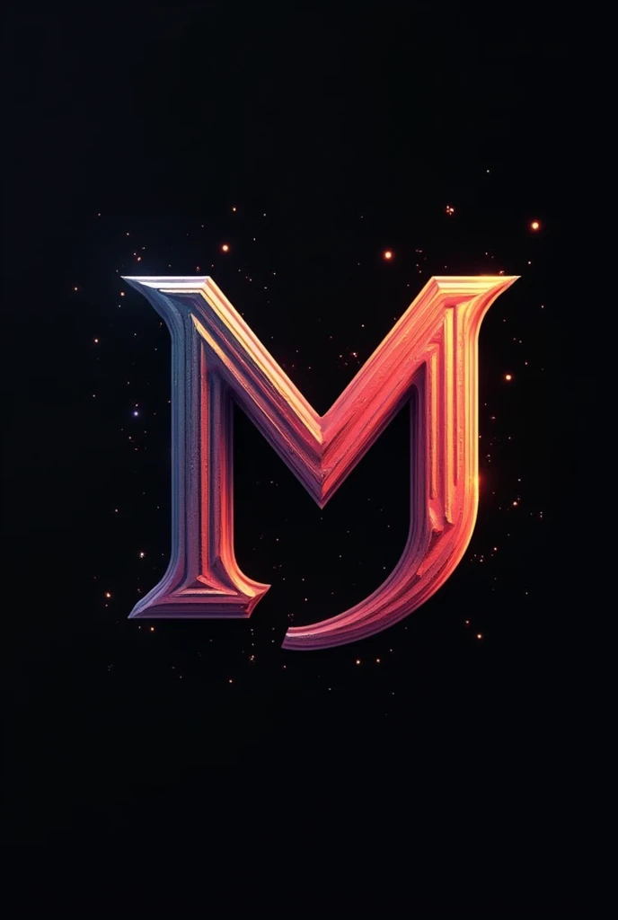 generate a logo in the shape of an M and connect it to the D