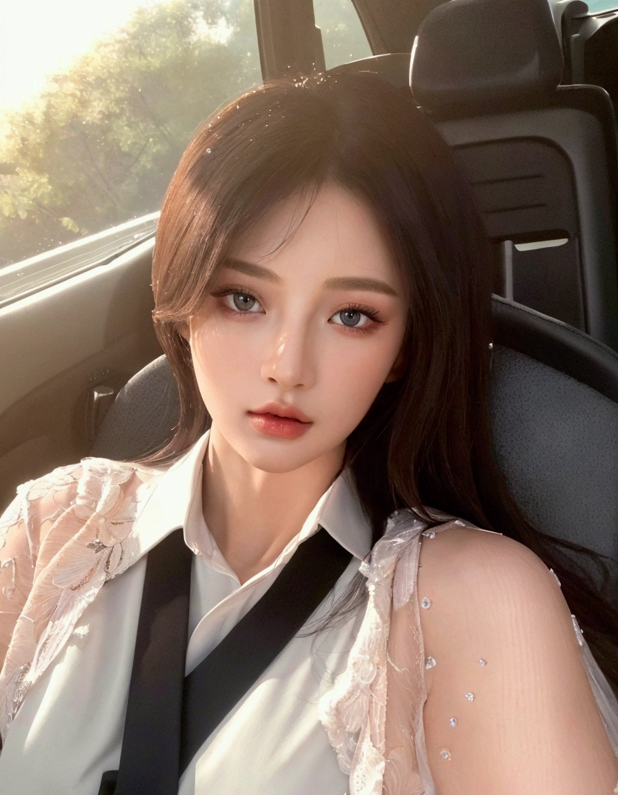 ((BEST quality, 8k, Masterpiece:1.3)), up per body,, Sharp focus:1.2, Beautiful Woman with perfect figure, higly detailed facial and skin teksture, Detail eyes, double eyelids,interior view,ferpect lightning,