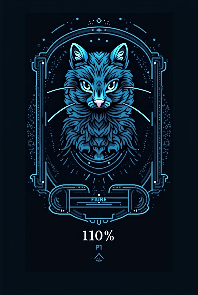 I want you to design a PNG for me. I've just finished teaching a cryptography class and I want to put this at the end. It should show progress and be 100%, but it should have a hacker-related design. More simple
