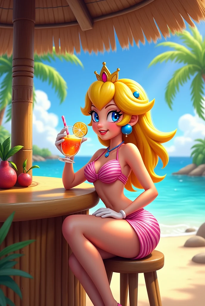 Princesa peach y princesa daisy en bikini