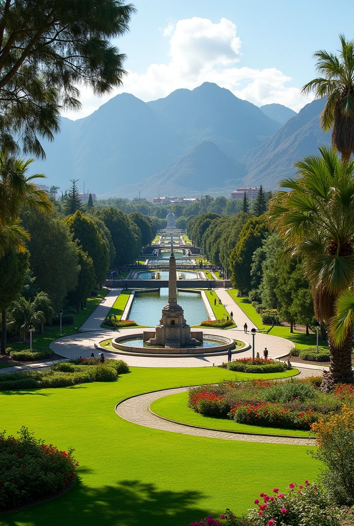 Image of Christopher Columbus Park in Tacna, Peru.