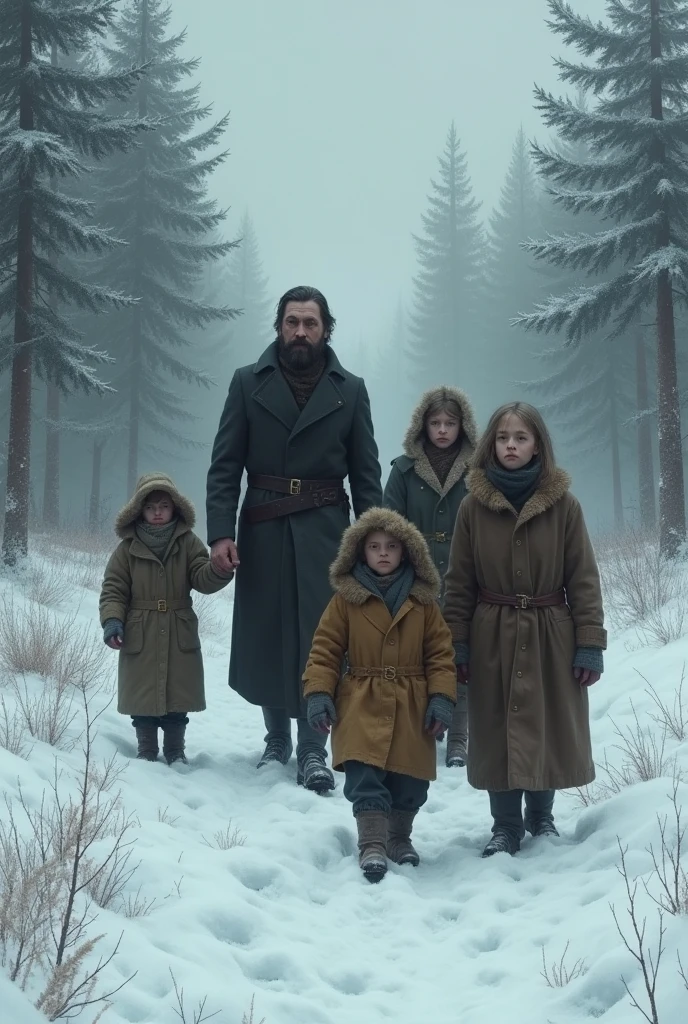 The ROMANOV imperial family is exiled to Siberia.