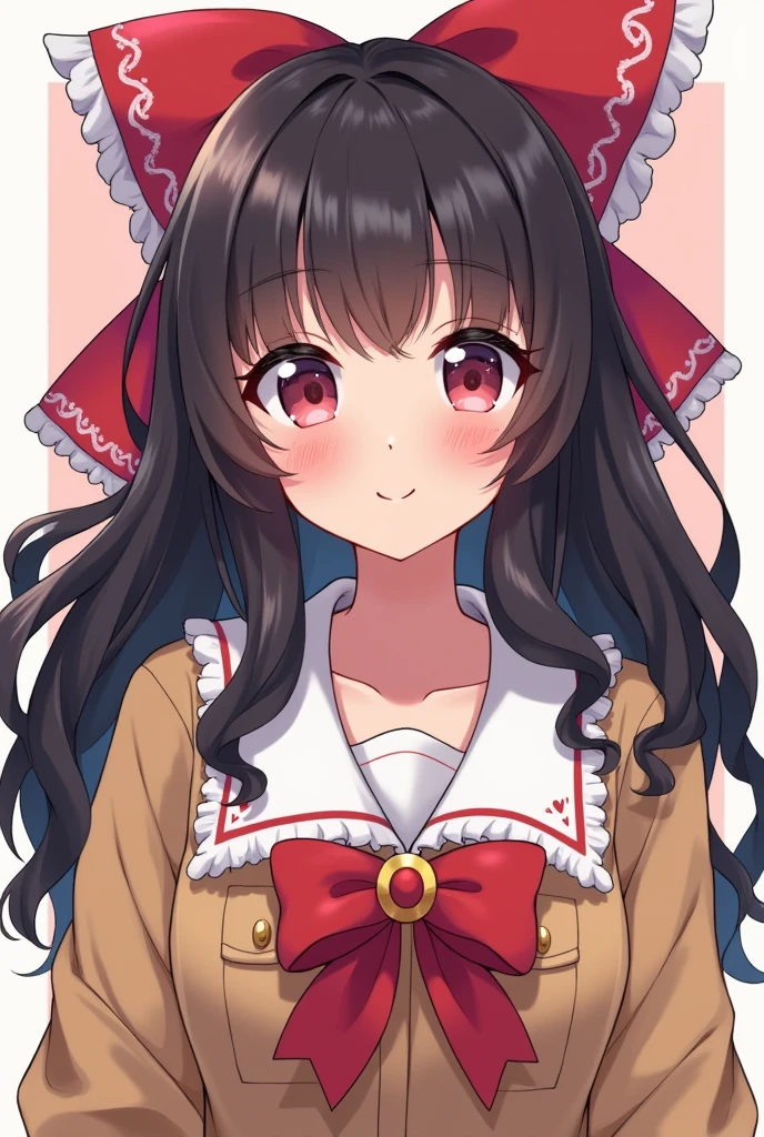 emo girl anime shojo style with wavy hair