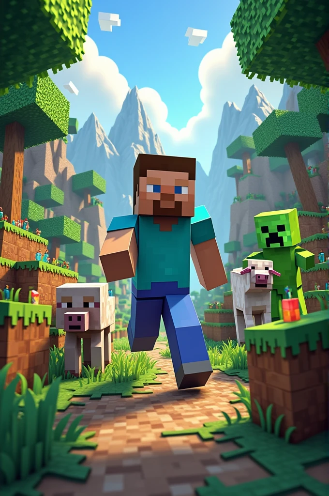 Minecraft birthday invitation