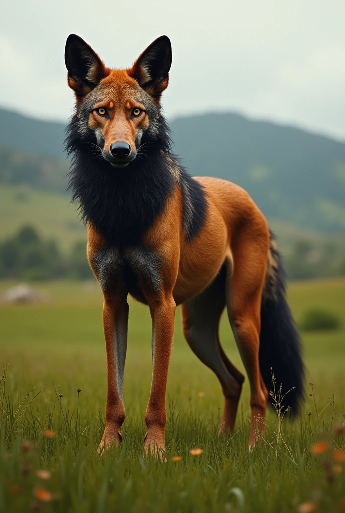An image of the maned wolf 
