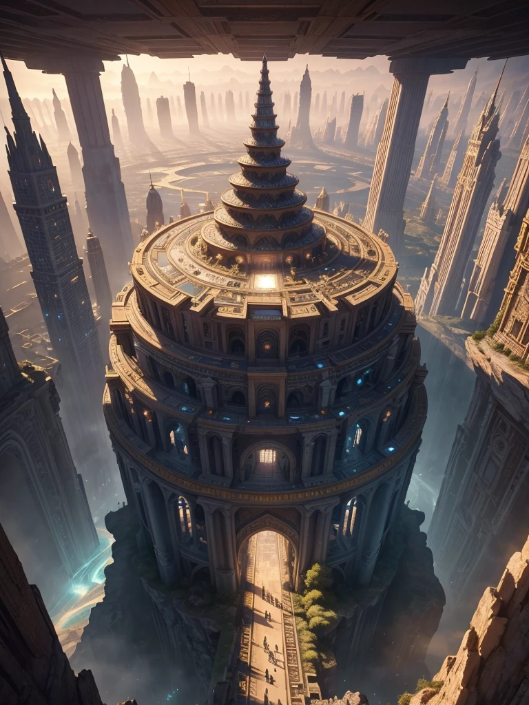 Best Quality，8k，Huge underground city，Underground Labyrinth，mysterious，Multidimensional，A world beyond imagination，Different dimension，romantic，High Dimension，Fantasy，Different space，Nature，romantic，A world beyond imagination，Dream world，Skyscrapers，Huge river，masterpiece，最高masterpiece，perfection，