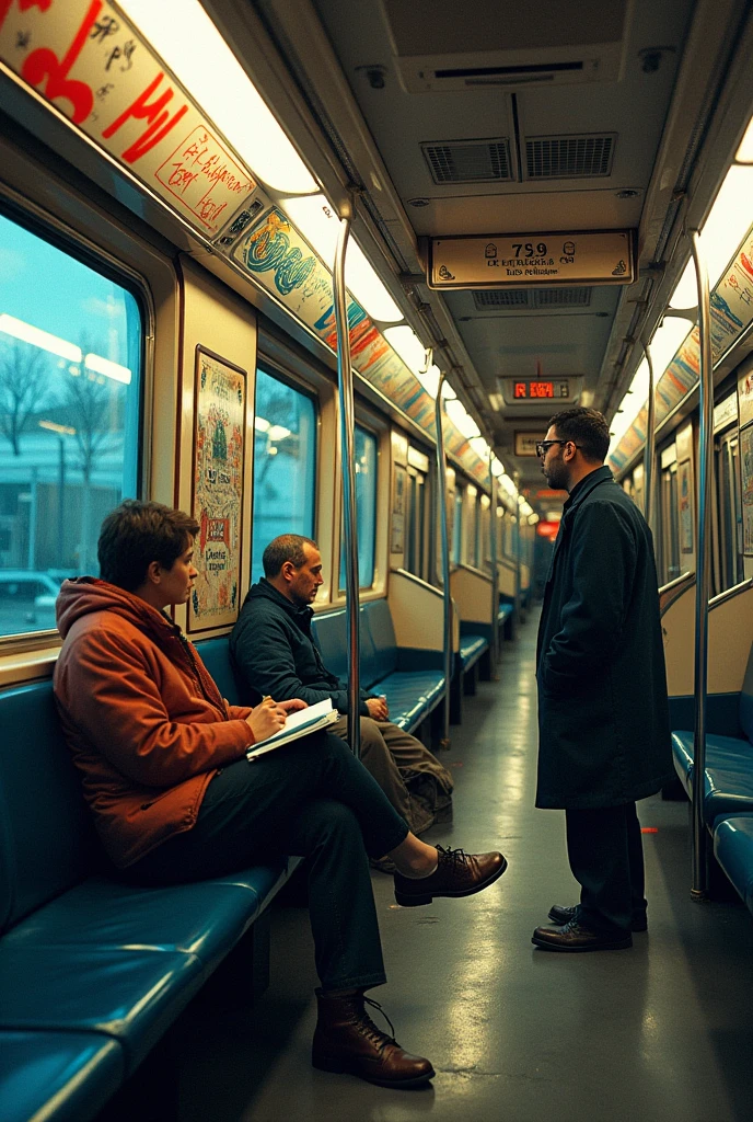 write Dr. SMOE Underground King in Graffiti on Train