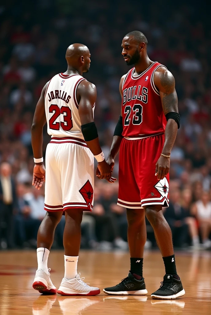 Michael Jordan and Lebron James
