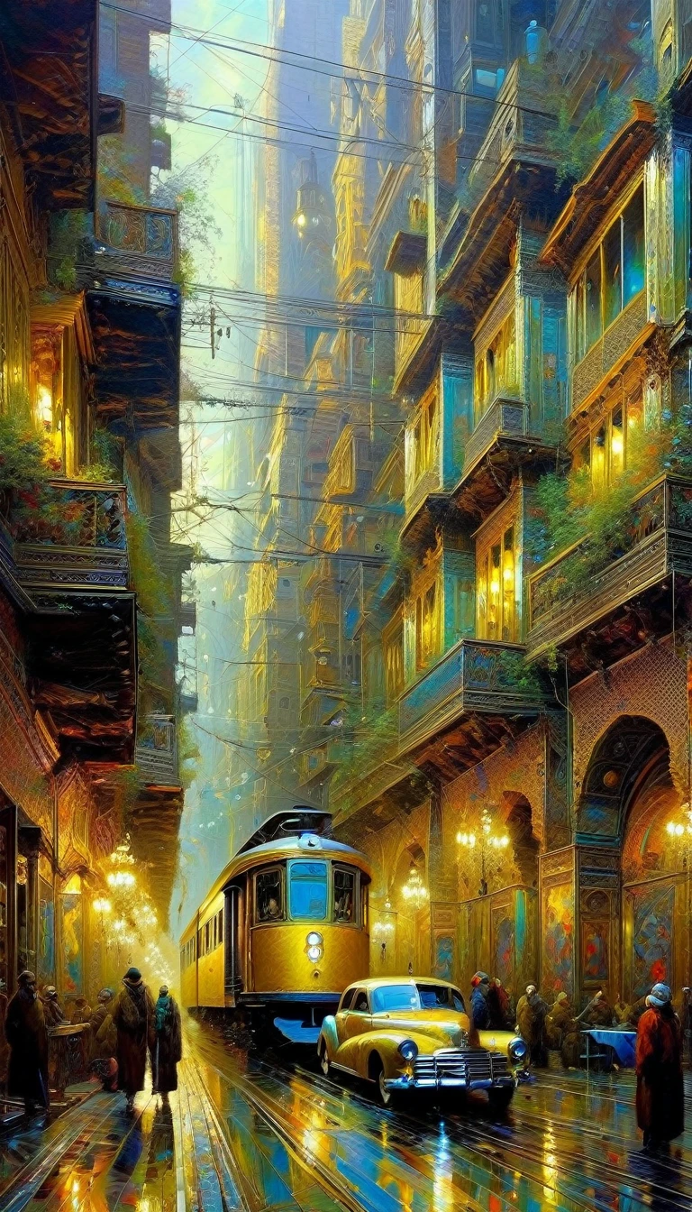 art inspired in Wadim Kashin, Intricate Details, Oil