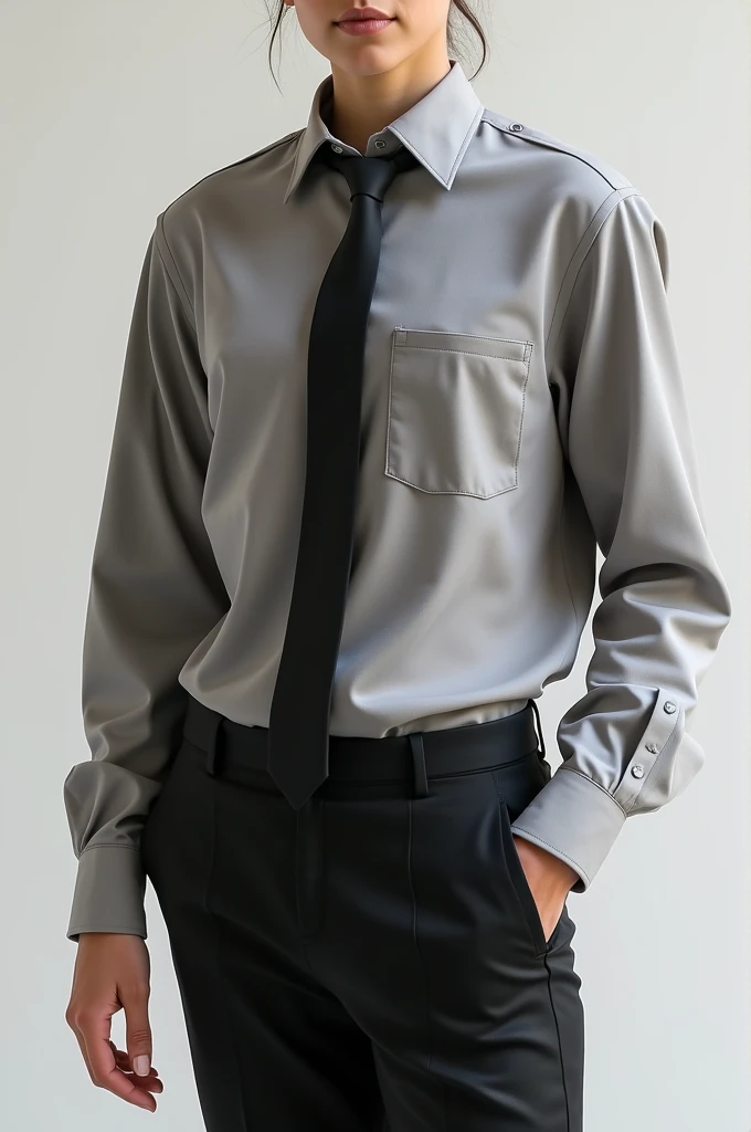 Interclass shirt with silver gray black and white colors 