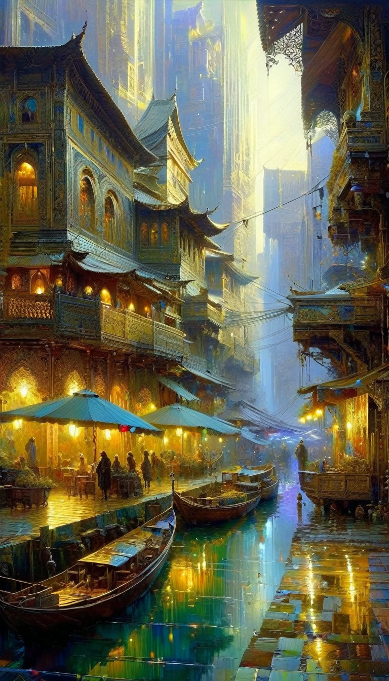 art inspired in Wadim Kashin, Intricate Details, Oil
